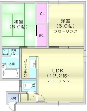 栄町駅 徒歩10分 3階の物件間取画像